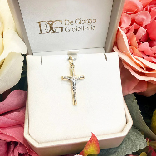 Ciondolo croce con cristo - con, da