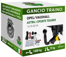 Gancio Verticale Estraibile