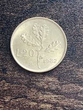 1982 Italy 20 Twenty Lire Oak