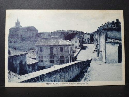 Cartolina moncalvo corso - moncalvo,