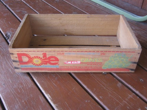 Scatola legno frutta - uva, dole