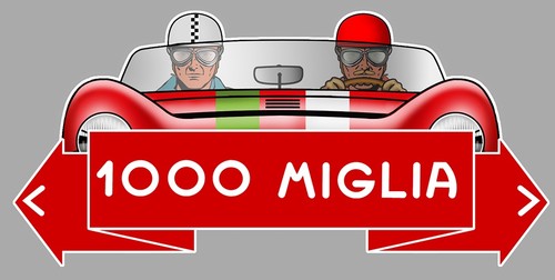 Sticker 1000 mille miglia - mille,