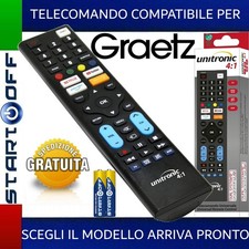 TELECOMANDO TV GRAETZ UNIVERSALE SCEGLI IL MODELLO TI ARRIVA PRONTO PILE INCLUSE