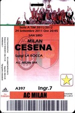 Biglietto stadio AC Milan vs