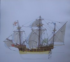 Stampa Di Nave Storica ~Una