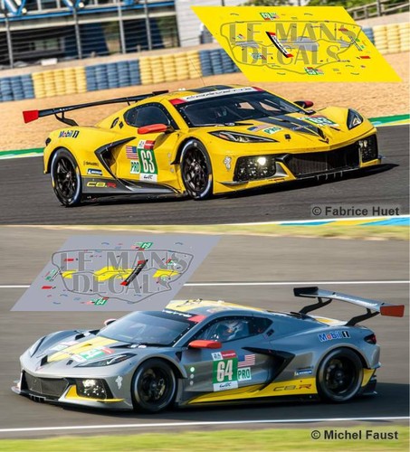 Decals corvette c8r mans - decals,
