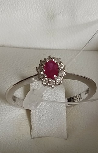 Anello oro bianco con - oro,