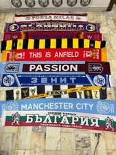 10 sciarpe calcio LOTTO STOCK ZENIT MANCHESTER ASTON VILLA bufanda scarf