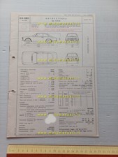Alfa Romeo GT 1600 Junior 115.34 1974 scheda omologazione DGM Motor. Facsimile