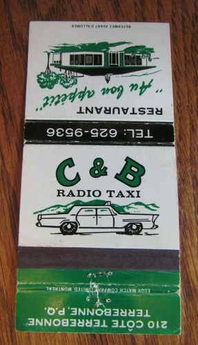 Taxi cab radio - cab:, c&b