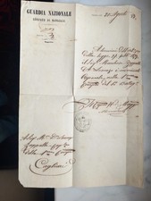 Documento storico del 1849