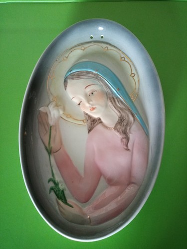 Ceramica ovale con madonna - ceramica,