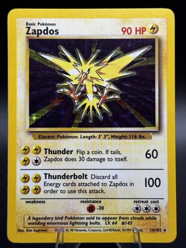 Zapdos 102 set base - zapdos,