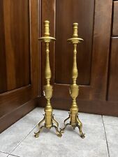 Candelabri Antichi Coppia o singoli Ottone 800' Prezzo Singolo