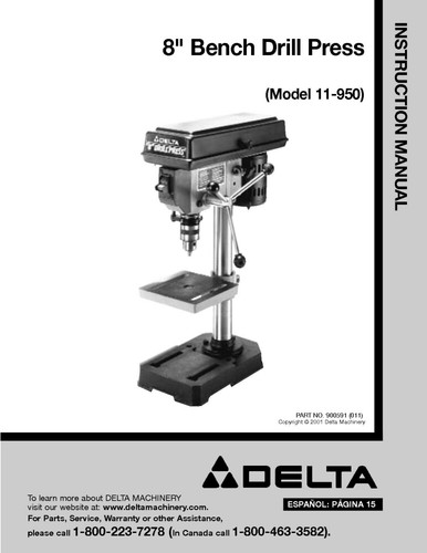 Delta 950 trapano banco - da,
