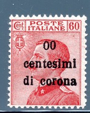 Trento e Trieste Michetti cent. 60 cifre 00