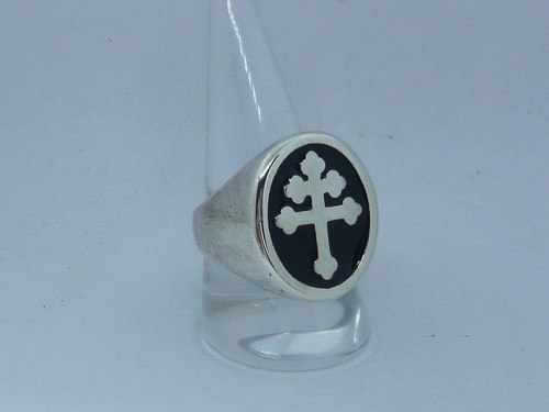 Anello croce lorena argento - croce,