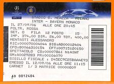 C2358- Vecchio BIGLIETTO PARTITA CALCIO- 2006 INTER VS BAYERN MONACO