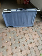 Nr. 2 Sdraio Pieghevoli da Campeggio/Esterno - Blu - Con Maniglia di Trasporto.