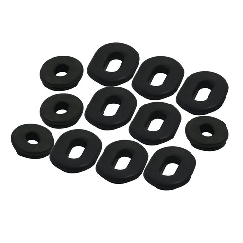 12pcs rubber side - 12pcs, frame