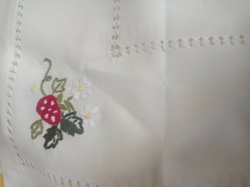 Tovaglia cotone con - con, fragole