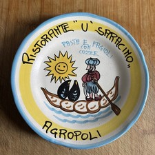 piatto buon ricordo ristorante Saracino Agropoli Salerno Pasta Fagioli 1989
