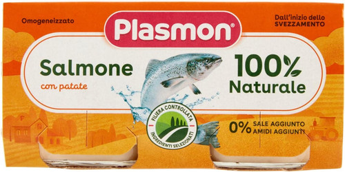 Omogeneizzato salmone 2x80g - omogeneizzato,