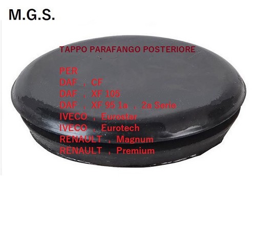 Tappo parafango posteriore - tappo,