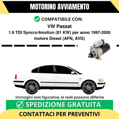 Motorino avviamento passat - avviamento,