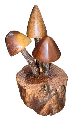 Scultura trio funghi in - di,