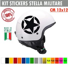 Kit 2 Adesivi Stella Militare us navy army Casco Serbatoio Valigia cod. 1719