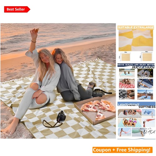 Coperta spiaggia scacchi - a,