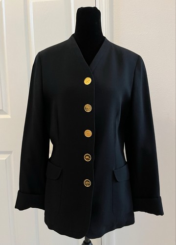 Giacca lana nera vintage genny - giacca,