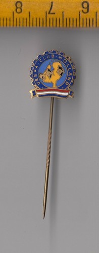 Vintage enamel vespa club - enamel,