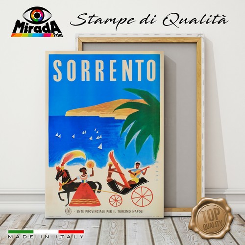 Quadro vintage sorrento napoli - quadro,