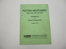 Motore Rotax 200 250 251 300 cc manuale istruzioni lista ricambi 1977