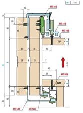 Sistema scorrevole ante sovrapposte per armadi SERIE 1400 "Light" Sisco SIstem