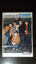 GLI ANIMALI FAVOLOSO POSTER GIGANTE A COLORI ITALIA CON STORIA SUL RETRO ITALIA 1966 