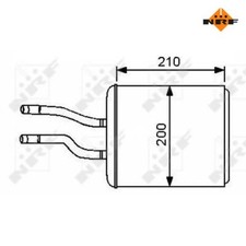 Scambiatore di Calore, Riscaldamento Abitacolo NRF 53244 per Alfa Romeo GT