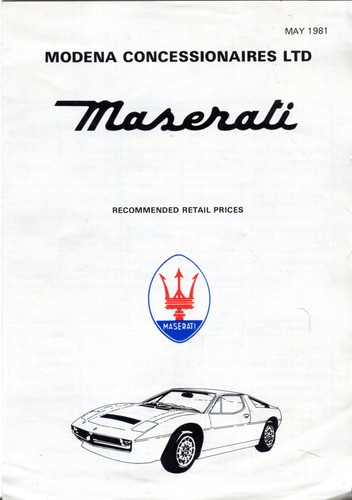 Maserati merak kyalami - maserati,