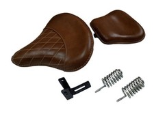 Per Reale Enfield Classico Bicicletta Anteriore & Retro Sedile Marrone Colore