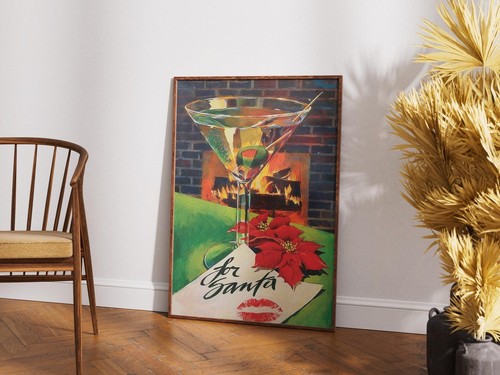 Poster cocktail natalizio