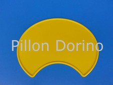 Tabella portanumero con scanso anteriore in plastica colore Giallo