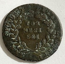 HN Napoli Repubblica napoletana 1799 6 tornesi AE BB GIG#3  r526