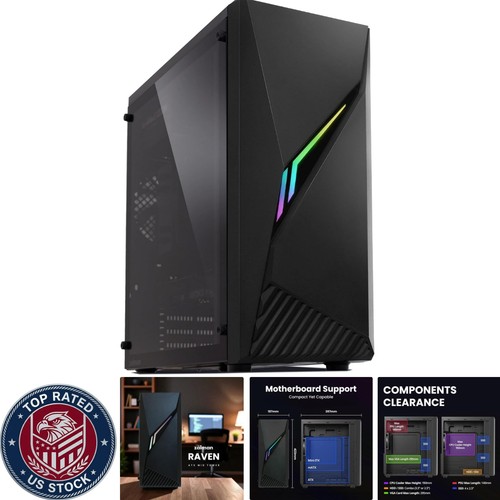Custodia gaming ravn atx - pc,