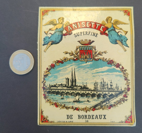 Ancienne étiquette anisette - ancienne,