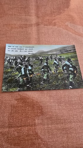Cartolina fascista militare