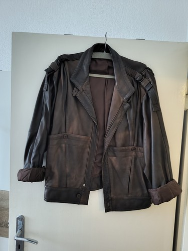 Giacca pelle vintage retrò - pelle,