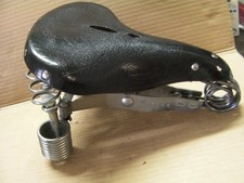 Sella LEPPER mod. Primus, usata, in cuoio nero, per bici d’epoca/vintage.