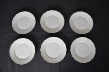 SO5911  SET 6 PIATTI PIANI ARGENTO IN PORCELLANA RICHARD GINORI SERVITO SERVIZIO